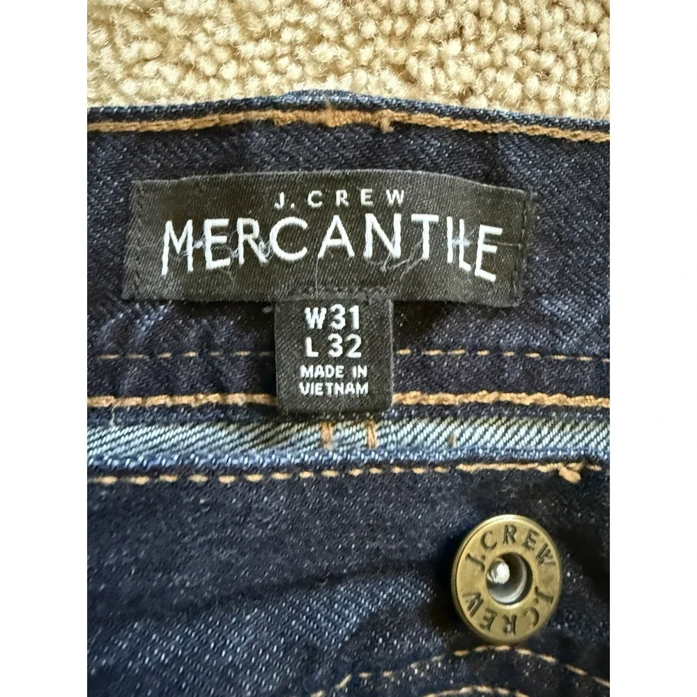 J.‎ Crew Mercantile Straight Jeans Dark Wash Size 31x32 Style J7570